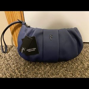 SimplyVera Vera Wang clutch blue purse NWT